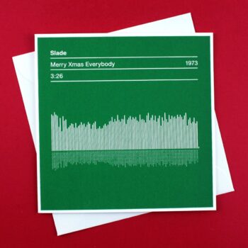 Slade 'Merry Xmas Everybody' Sound Wave Christmas Card