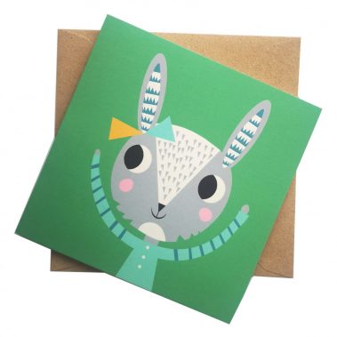 Little Miss Rabbit Greeting Card