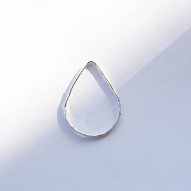 Triangular Hammered Ring