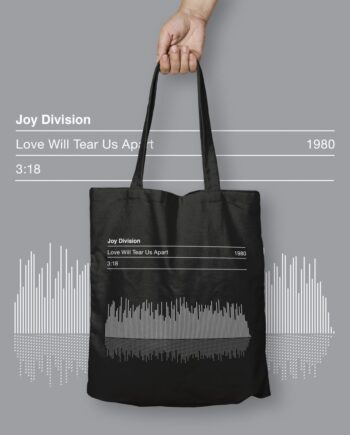 Joy Division Sound Wave Graphic Tote Bag