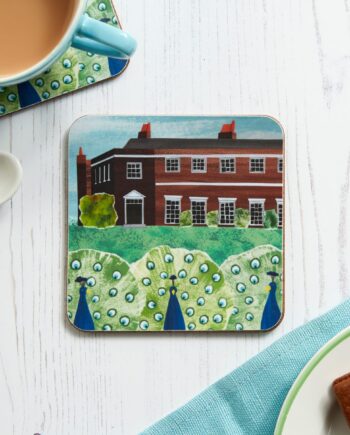 Set of four Peacocks at the Palace coasters