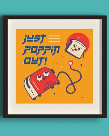 Just Poppin Out! Art Print