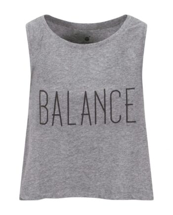 Steady Balance Crop Grey