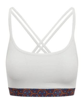 Warm Chakra Yoga Bra White