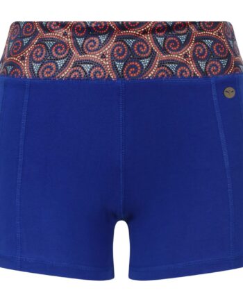 Warm Chakra Yoga Shorts Blue