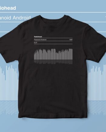 Radiohead Paranoid Android Song Sound Wave Graphic T Shirt