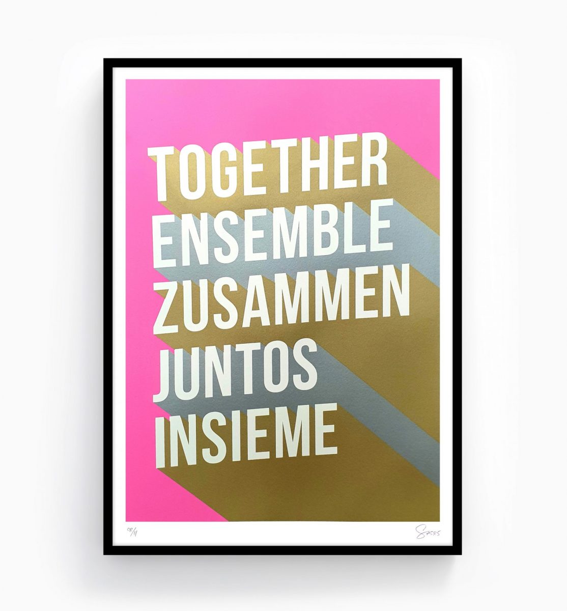 Valentine's Or Galentine's Gifts - Together - Limited Edition Screen Print