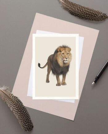 Lion greeting card