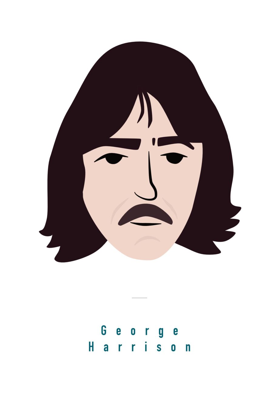 George Harrison, Beatles A5 Art print