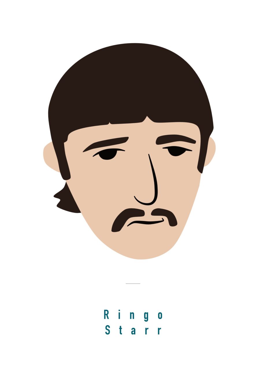 Ringo Starr, Beatles A5 Art print