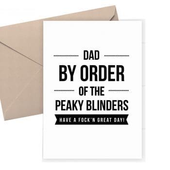 Funny Father's Day card / Peaky Blinders
