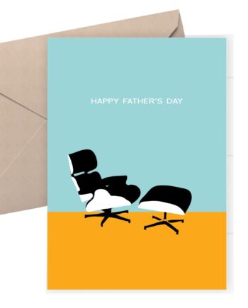 Father's Day card / Eames chair card / Modern card