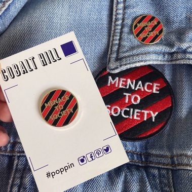 Menace To Society Patch and Enamel Pin Set