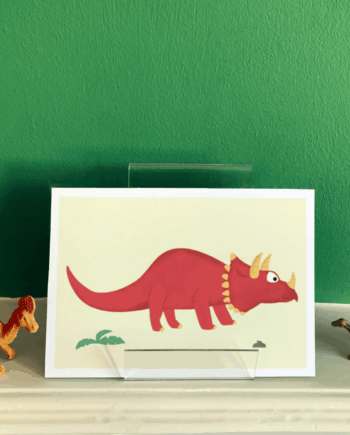 Triceratops Dinosaur A5 / A4 art print