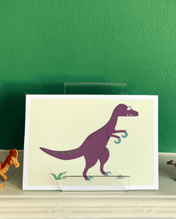Velociraptor Dinosaur Digital Art Print