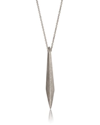 Slim Shard Necklace, Silver