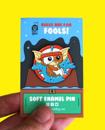 Rules are for fools Gizmo Enamel pin
