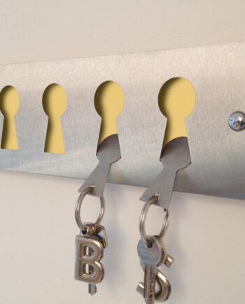 Gold Stainless steel keyrack & fobs