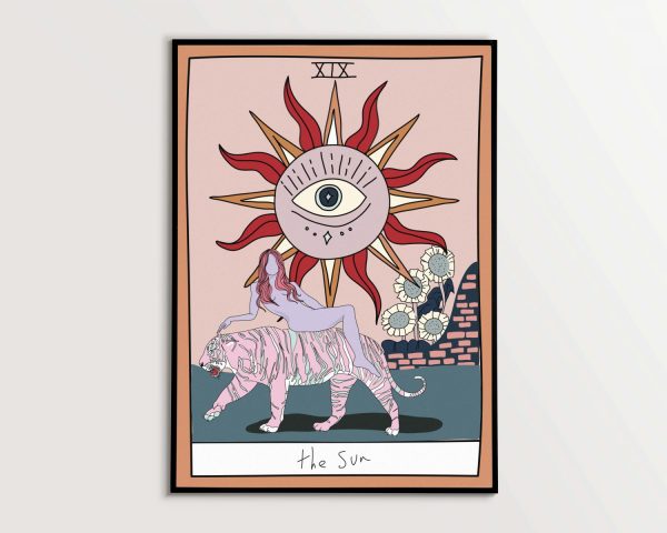The sun tarot print