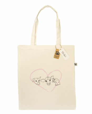 Friends Not Food | 100% organic cotton tote bag