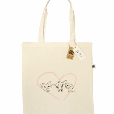 Friends Not Food | 100% organic cotton tote bag