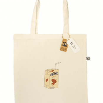 Almond Milk Addict 100% organic cotton tote bag