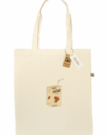 Almond Milk Addict 100% organic cotton tote bag
