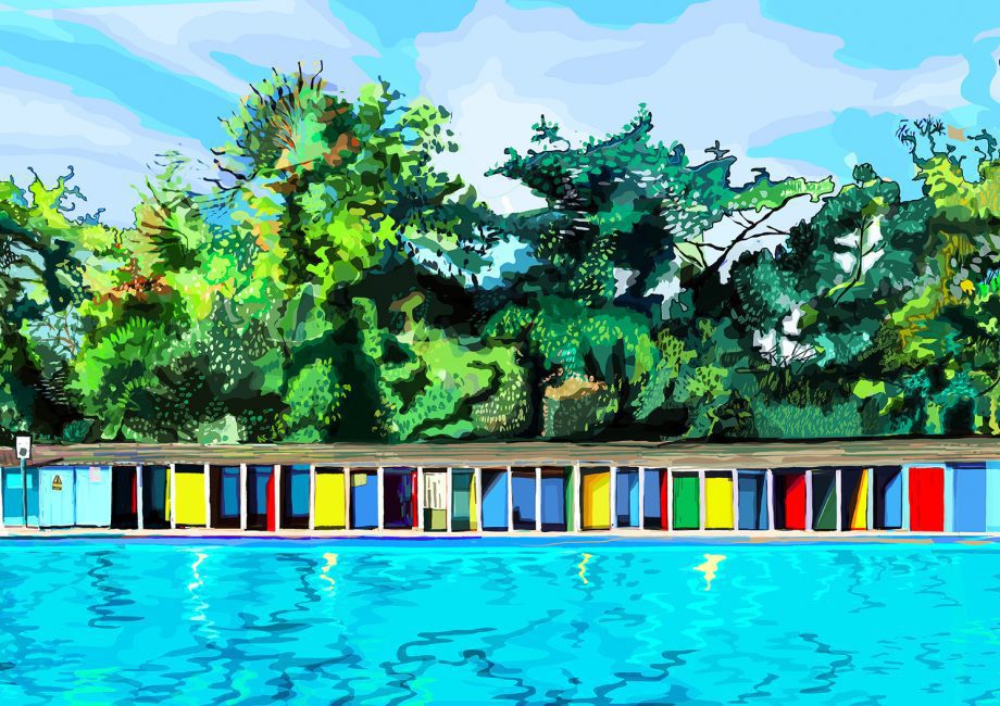 London Lido Art Print