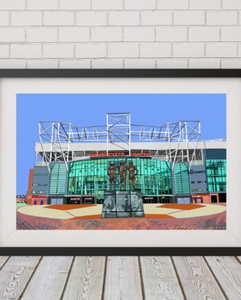 Old Trafford, Manchester United Stadium (MUFC) Art Print
