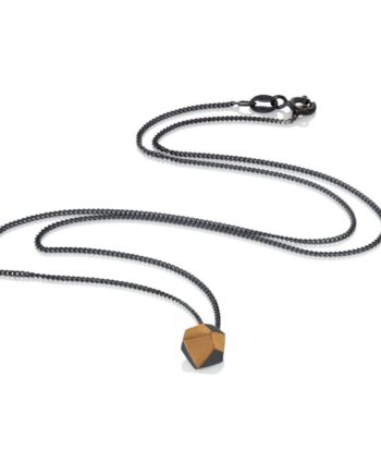Silver and Gold Nugget Necklace