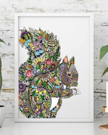 A4 Squirrel Art Print