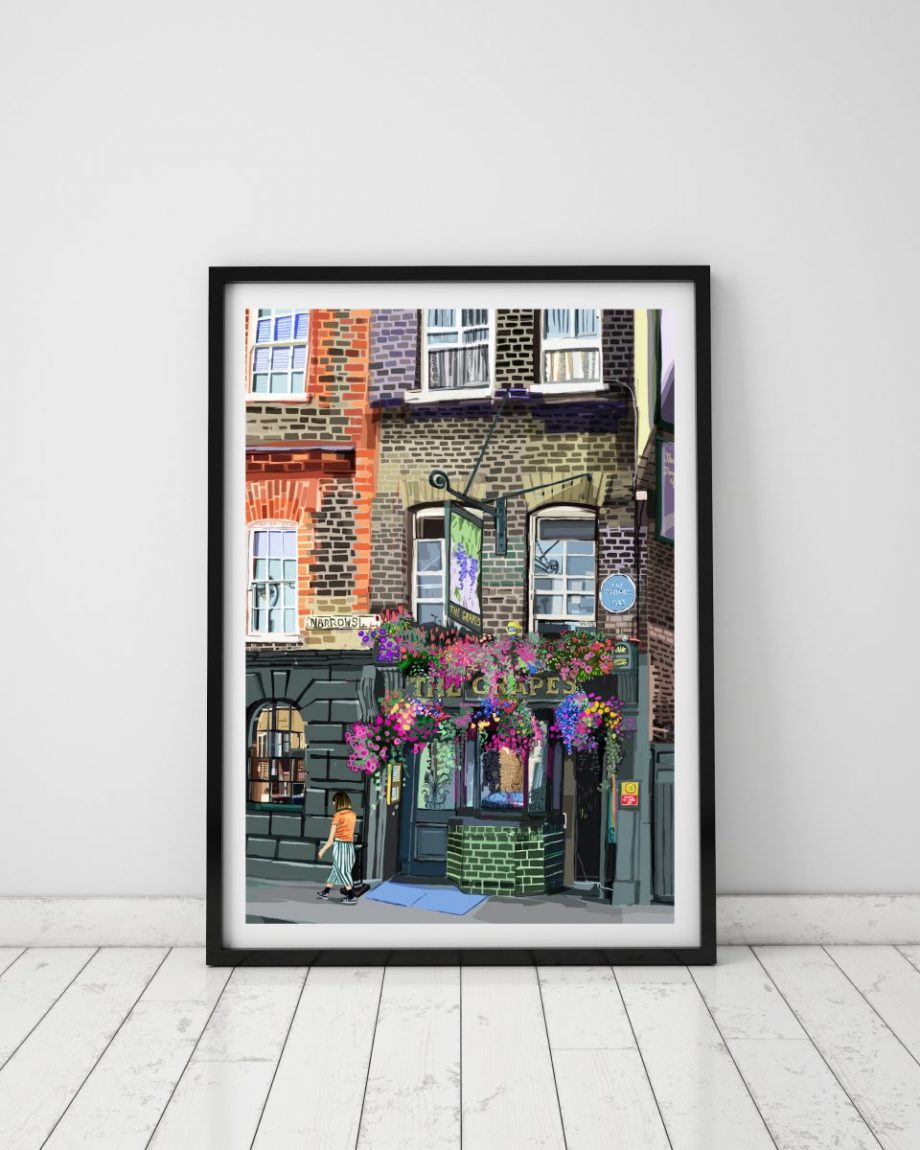 The Grapes, Narrow Street, Limehouse East London Art Print