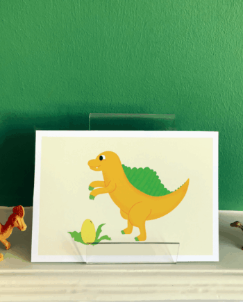 Spinosaurus Cute Dinosaur Illustration A5 / A4 art print