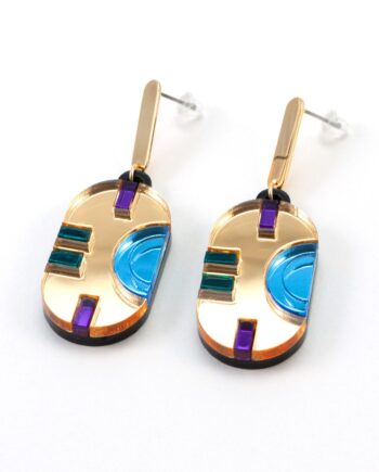 FORM055 CHAC Stud Earrings - Gold