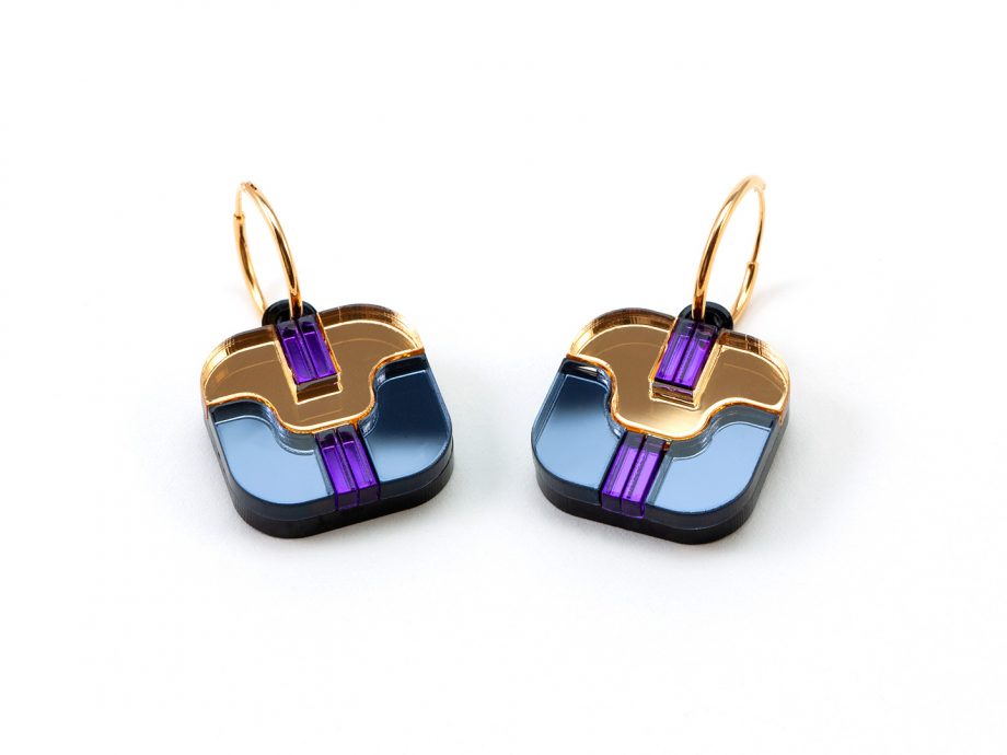 Geometric Perspex Statement Mini Earring