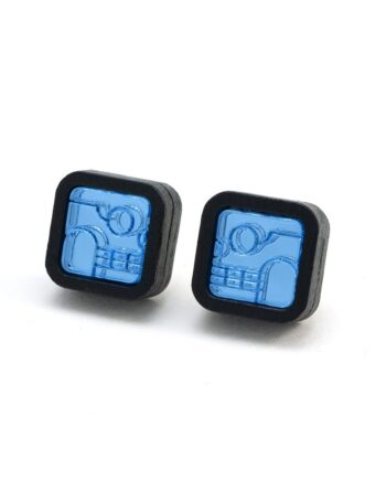 FORM052 KIMI Stud Earrings - Ice Blue
