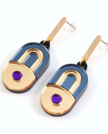 FORM056 EK Stud Earrings - Slate Grey