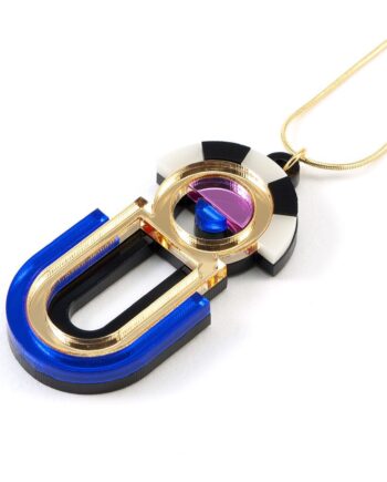 FORM064 ESTRELLA II Necklace - Gold, Babypink, Blue
