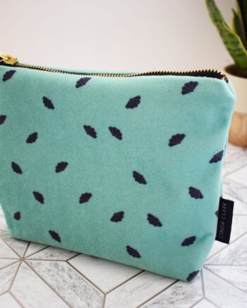Art Deco Ball Bag - Make Up Bag - Random Fan Mint