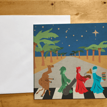 Abbey Road Album Christmas card - The Beatles