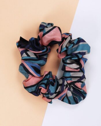 Art Deco Scunchies - Silk Scrunchies - Francis Coral