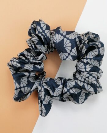 pure silk printed scrunchies