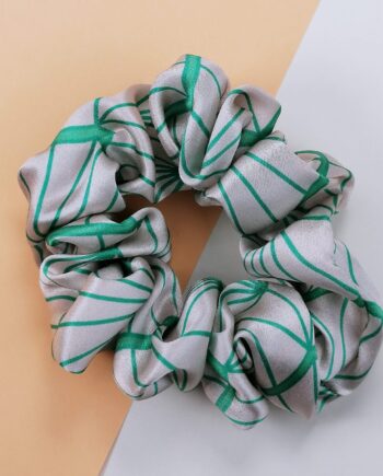 Art Deco Scunchies - Silk Scrunchies - On the tiles