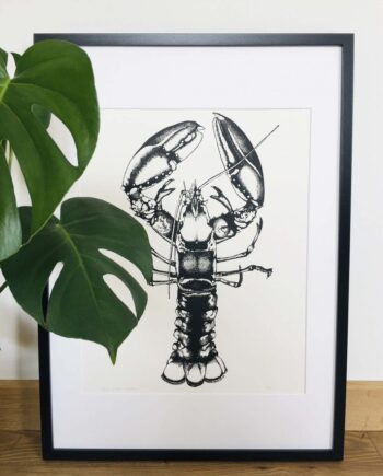Large Lobster Screen Print