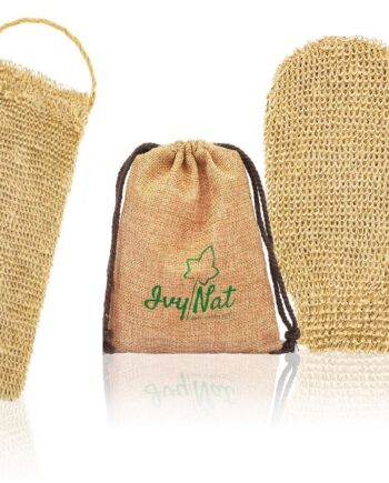 Hemp Back Scrubber and Glove Set