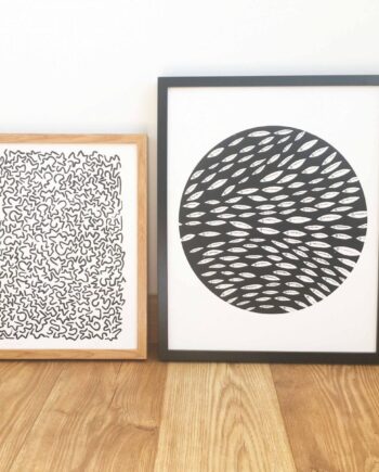 Large Round Sardine Print