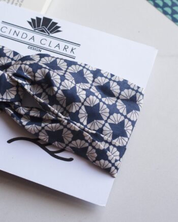 Art Deco Headband - Silk Headband - Fanfan Ivory