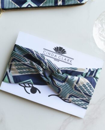 Art Deco Headband - Silk Headband - Francis Mint