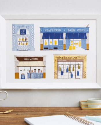 Borough Market A3 Risograph Print