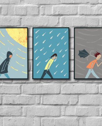 "British Summer Time" set of 3 prints
